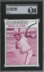 1977 Topps #237 Gene Clines 9 card progressive proof.